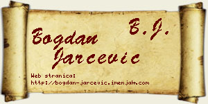 Bogdan Jarčević vizit kartica